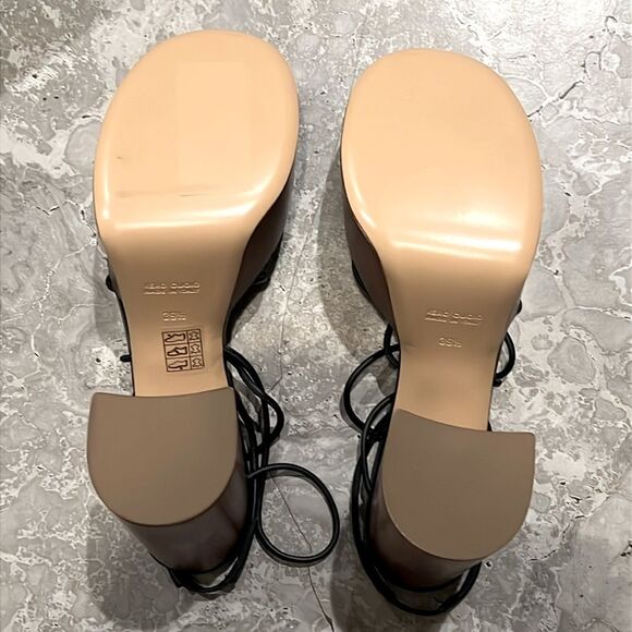 Gia Borghini X RHW Rosie Strappy Platform Sandals, New, Size EU 39.5 - Picture 9 of 14